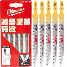 Milwaukee 4932430141 Полотна для лобзика 91x2,5мм T234D 5шт. 